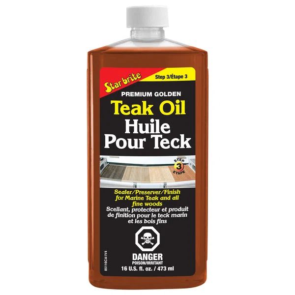 085116PC – STAR BRITE Boat Teak Sealer, Used As Sealer/ Preserver/ Finish For Marine Teak And All Fine Woods 16 Ounce...